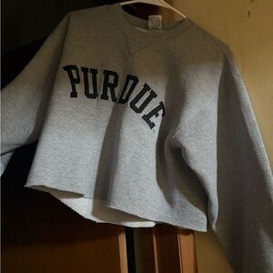 Cropped Purdue sweatshirt size medium